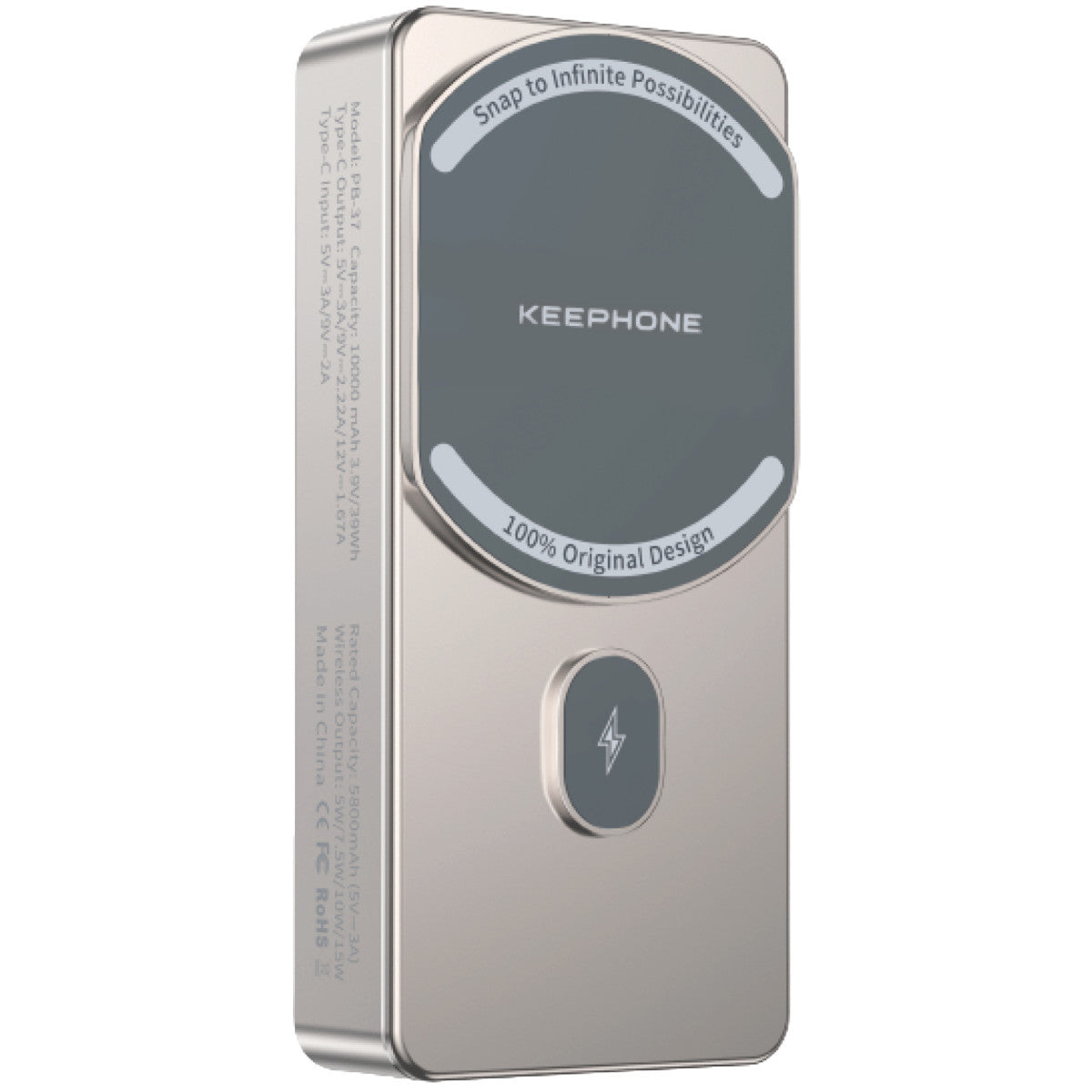 Keephone PB37 MagCube 10.000 mAh Type-C 20W PD Magsafe Destekli Powerbank